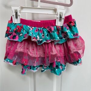 The Children’s Place 2T Girls Colorful Floral Skirt with Ruffles & Tulle